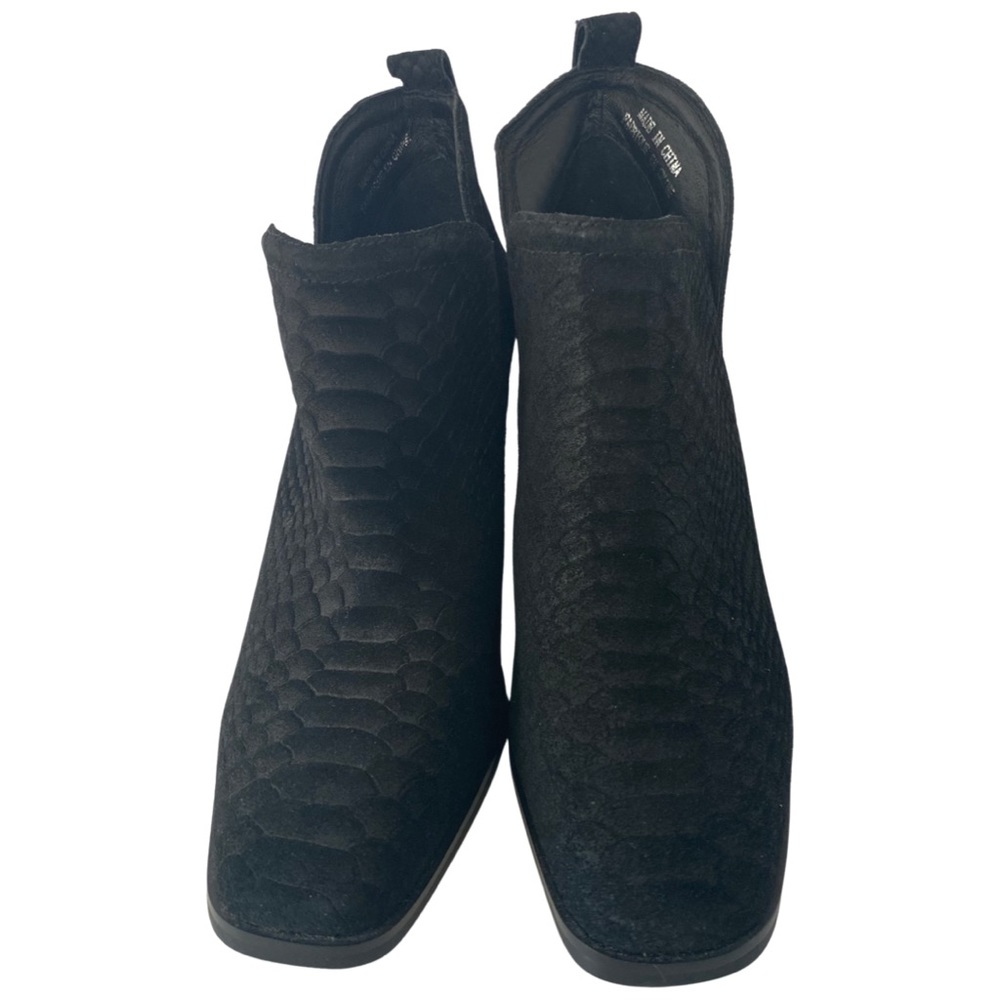 Jeffrey Campbell Rosalee black suede bootie.  Size 7.5